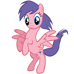 Size: 1280x1280 | Tagged: safe, artist:ikillyou121, artist:marthageneric1999, color edit, edit, vector edit, north star (g1), pegasus, pony, friendship is magic, g1, g4, season 1, bipedal, colored, cute, female, g1 northabetes, g1 to g4, generation leap, hooves, hooves up, mare, rearing, simple background, smiling, transparent background, vector