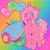 Size: 2800x2800 | Tagged: safe, artist:ariariari.png, gummy, pinkie pie, alligator, earth pony, pony, g4, alternate color palette, alternate design, cannon, cute, diapinkes, duo, gradient background, looking at you, pansexual pride flag, party cannon, pride, pride flag, rainbow background, smiling, smiling at you