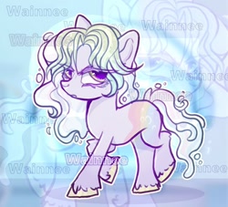 Size: 1280x1161 | Tagged: safe, artist:wainnee, oc, oc only, earth pony, pony, looking at you, solo, watermark, zoom layer