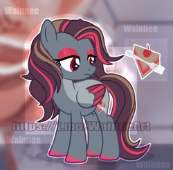 Size: 1280x1261 | Tagged: safe, artist:wainnee, oc, oc only, pegasus, pony, solo, watermark