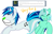 Size: 1080x700 | Tagged: safe, artist:azure-doodle, dj pon-3, lyra heartstrings, vinyl scratch, pony, g4, sexually confused lyra, simple background, whistle, white background