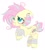 Size: 611x676 | Tagged: safe, artist:chortzykit, fluttershy, pegasus, pony, g4, alternate cutie mark, alternate design, bags under eyes, bandage, ear piercing, heterochromia, piercing, redesign, simple background, solo, white background, wingless