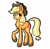 Size: 965x940 | Tagged: safe, artist:daze, applejack, earth pony, pony, g4, dithering, female, mare, pixel-crisp art, simple background, solo, white background