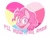 Size: 852x684 | Tagged: safe, artist:melodymelanchol, pinkie pie, earth pony, pony, g4, abstract background, female, mare, solo, watermark