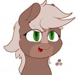 Size: 1664x1612 | Tagged: safe, artist:ilikeluna, oc, oc only, pony, bust, simple background, solo, white background