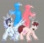 Size: 750x732 | Tagged: safe, artist:melodymelanchol, human, pegasus, pony, unicorn, comic:smosh in equin, anthony padilla, gray background, horn, ian hecox, male, ponified, self paradox, self ponidox, simple background, smosh, spread wings, stallion, unshorn fetlocks, wings