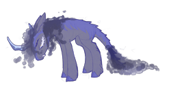 Size: 5121x2754 | Tagged: safe, artist:nmoonly, oc, oc only, oc:cyllene, kirin, simple background, tired, transparent background
