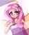 Size: 1080x1300 | Tagged: safe, artist:pulse, fluttershy, human, equestria girls, g4, butterfly hairpin, clothes, cute, female, halo, hand on chest, looking at you, shyabetes, simple background, solo, tank top, white background, winged humanization, wings