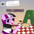 Size: 800x800 | Tagged: safe, artist:thedragenda, oc, oc only, oc:ace, earth pony, pony, ask-acepony, a, female, glass, gradient background, hay, herbivore, knife, mare, pun, solo, visual pun, wine glass