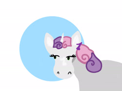 Size: 2732x2048 | Tagged: safe, artist:creativa-artly01, sweetie belle, unicorn, g4, horn, solo