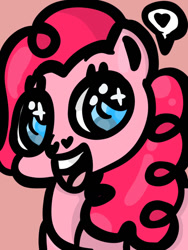 Size: 774x1032 | Tagged: safe, artist:dannelle1, pinkie pie, earth pony, pony, g4, big eyes, cute, diapinkes, solo