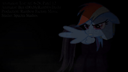 Size: 1280x720 | Tagged: safe, artist:spectra studios, rainbow dash, fanfic:rainbow factory, angry, animated, eye twitch, fanfic art, rainbow factory dash, show accurate, webm