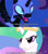 Size: 1280x1440 | Tagged: safe, edit, edited screencap, editor:jaredking779, screencap, nightmare moon, princess celestia, alicorn, pony, a royal problem, g4, my little pony: friendship is magic, season 7, armor, caption, confrontation, crown, duo, ethereal mane, female, jewelry, mare, regalia, starry mane, text