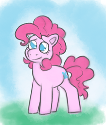 Size: 1616x1901 | Tagged: safe, artist:smirk, pinkie pie, g4, alternate cutie mark, best pony, pink pony, simple background, solo