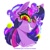 Size: 3200x3200 | Tagged: safe, artist:rottengotika, twilight sparkle, pony, unicorn, g4, dark magic, magic, simple background, solo, sombra eyes, unicorn twilight, white background