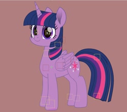 Size: 993x872 | Tagged: safe, artist:k. dale, twilight sparkle, alicorn, pony, g4, female, gray background, looking at you, mare, movie accurate, puppet, rig, simple background, solo, twilight sparkle (alicorn)