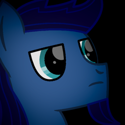 Size: 600x600 | Tagged: safe, artist:starless, derpibooru exclusive, oc, oc only, oc:starless, earth pony, pony, avatar, black background, bust, male, simple background, solo, stallion