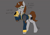 Size: 4961x3508 | Tagged: safe, artist:mekblue, oc, oc only, oc:littlepip, unicorn, fallout equestria, clothes, female, high res, horn, jumpsuit, looking at you, mare, pimp-boy 3 billion, pipbuck, smug, solo, sternocleidomastoid, sweat, unicorn oc, vault security armor, vault suit