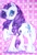 Size: 1901x2795 | Tagged: safe, artist:damon_ekel, rarity, pony, unicorn, g4, alternate cutie mark, checkered background, female, horn, leonine tail, mare, raised hoof, solo, tail, traditional art, unshorn fetlocks