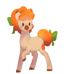 Size: 1000x1000 | Tagged: safe, artist:myralilth, oc, oc only, oc:pumpkin spice, earth pony, pony, body freckles, bow, cute, female, freckles, hair bow, mare, solo, tail, tail bow, tail bun