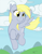 Size: 631x800 | Tagged: safe, artist:ajin, derpy hooves, pegasus, pony, colored, cute, female, flat colors, flying, mare, smiling, solo