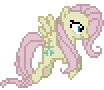 Size: 104x90 | Tagged: safe, artist:jaye, artist:monkeyjay, mean fluttershy, pony, g4, the mean 6, animated, clone, desktop ponies, flying, pixel art, simple background, solo, sprite, transparent background