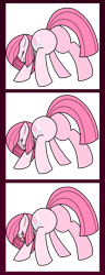 Size: 1369x3557 | Tagged: safe, artist:muhammad yunus, oc, oc only, oc:annisa trihapsari, earth pony, pony, blushing, butt, butt focus, comic, plot, simple background, solo, transparent background