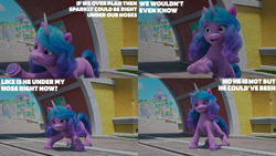 Size: 2000x1125 | Tagged: safe, edit, edited screencap, editor:quoterific, screencap, izzy moonbow, g5, have you seen this dragon?, my little pony: make your mark, my little pony: make your mark chapter 2, solo