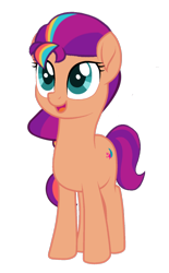 Size: 2232x3600 | Tagged: safe, artist:ramixe dash, sunny starscout, earth pony, pony, g4, g5, female, g5 to g4, generation leap, mare, movie accurate, simple background, solo, transparent background