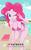 Size: 606x970 | Tagged: safe, artist:jakepixels, pinkie pie, human, equestria girls, g4, beach, beach towel, bikini, breasts, busty pinkie pie, cleavage, clothes, female, leaning forward, looking at you, one eye closed, open mouth, open smile, peace sign, side-tie bikini, smiling, smiling at you, swimsuit, wink