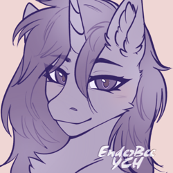 Size: 2048x2048 | Tagged: safe, artist:enderbee, oc, alicorn, earth pony, pegasus, pony, unicorn, auction, auction open, bust, commission, female, horn, looking at you, male, mare, portrait, simple background, smiling, smiling at you, solo, stallion, your character here