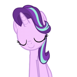 Size: 320x320 | Tagged: safe, artist:.derpy., starlight glimmer, pony, unicorn, g4, animated, cute, eyes closed, glimmerbetes, horn, show accurate, simple background, sitting, solo, sway, transparent background, vibing