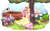 Size: 4057x2546 | Tagged: safe, artist:shoelace, fluttershy, pegasus, pony, g4, apple, applejack's hat, belly, blushing, carrot, cauliflower, cowboy hat, dead, death, deceptive thumbnail, eating, eyes closed, female, fertilization, fertilizer, flower, flower pot, food, hat, horn, implied applejack, implied death, implied pinkie pie, implied rainbow dash, implied rarity, implied twilight sparkle, mare, misleading thumbnail, post-vore, simple background, skull, solo, transparent background, tree, underhoof, vore