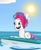 Size: 564x682 | Tagged: safe, screencap, zipp storm, pegasus, pony, g5, hot day huh?, my little pony: tell your tale, spoiler:g5, spoiler:my little pony: tell your tale, adorazipp, cute, feminism, open mouth, sun, surfboard, water, wet, wet mane