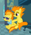 Size: 920x1012 | Tagged: safe, artist:racapinang, blaze, spitfire, pegasus, pony, g4, newbie dash, animated, cute, cutefire, duo, ember's worst nightmare, eyes closed, female, gif, mare, massage, sitting, sunglasses, wonderbolts