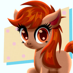 Size: 1000x1000 | Tagged: safe, artist:scandianon, oc, oc only, earth pony, pony, female, looking at you, mare, raised hoof, smiling