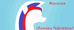 Size: 749x308 | Tagged: safe, artist:angelovalouva, oc, oc only, oc:marussia, pony, female, mare, nation ponies, ponified, russia, solo