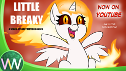 Size: 1280x720 | Tagged: safe, artist:doublewbrothers, daybreaker, alicorn, pony, female, filly, filly daybreaker, foal, youtube thumbnail