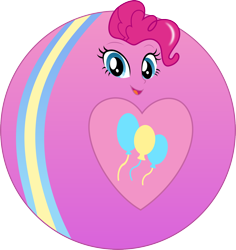 Size: 1670x1770 | Tagged: safe, artist:dupontsimon, pinkie pie, human, fanfic:choose your own magic ending, equestria girls, g4, my little pony equestria girls: better together, ball, elastic, fanfic art, inanimate tf, rubber, simple background, solo, superhero, transformation, transparent background, vector