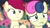 Size: 1200x675 | Tagged: safe, screencap, bon bon, roseluck, sweetie drops, earth pony, pony, g4, it isn't the mane thing about you, my little pony: friendship is magic, duo, flower