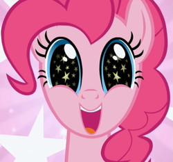 Size: 605x565 | Tagged: safe, screencap, pinkie pie, g4, the ticket master, cropped, cute, diapinkes, excited, solo, starry eyes, wingding eyes