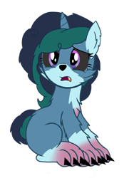 Size: 768x1024 | Tagged: safe, artist:bluemario11, misty brightdawn, hengstwolf, unicorn, werewolf, g4, g5, cute, female, g5 to g4, generation leap, horn, mistybetes, mistywolf brightmoon, simple background, solo, transparent background