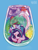 Size: 1517x1989 | Tagged: safe, artist:lenori, aria blaze, half-siren, hybrid, merpony, pony, seapony (g4), siren, starfish, equestria girls, g4, alcohol, blue background, bubble, cocktail, cocktail glass, colorful, drink, equestria girls ponified, eyeshadow, female, fish tail, flowing mane, flowing tail, food, forehead gem, fruit, gem, juice, kiwi fruit, lemon, lemonade, lidded eyes, looking at you, makeup, mermaidized, ponified, red pupils, scales, simple background, smiling, smiling at you, solo, species swap, strawberry, swimming, tail, the dazzlings, underwater, water