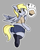 Size: 1718x2160 | Tagged: safe, artist:andelai, derpy hooves, pegasus, semi-anthro, g4, bubble butt, butt, chubby, clothes, denim, denim shorts, female, food, gray background, looking at you, looking back, looking back at you, mare, midriff, muffin, muffin top, open mouth, pictogram, plot, question mark, shirt, shorts, simple background, socks, solo, speech bubble, t-shirt, the ass was fat