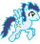 Size: 84x92 | Tagged: safe, artist:jaye, pegasus, pony, g4, animated, desktop ponies, flying, male, pixel art, simple background, solo, sprite, stallion, transparent background