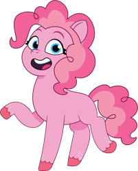 Size: 946x1179 | Tagged: safe, artist:prixy05, pinkie pie, earth pony, pony, g4, g5, my little pony: tell your tale, female, g4 to g5, generation leap, mare, simple background, solo, transparent background, vector