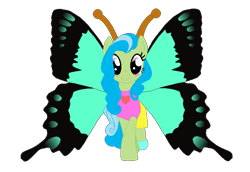 Size: 785x539 | Tagged: safe, artist:selenaede, artist:user15432, tealove, earth pony, pony, g4, antenna, antennae, butterfly costume, butterfly wings, clothes, costume, crossed hooves, green wings, halloween, halloween costume, holiday, looking at you, shoes, simple background, smiling, transparent background, wings