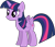 Size: 2840x2470 | Tagged: safe, edit, vector edit, twilight sparkle, alicorn, pony, g4, castle creator, female, folded wings, mare, simple background, smiling, solo, transparent background, twilight sparkle (alicorn), vector, wings