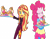 Size: 3246x2520 | Tagged: safe, edit, edited screencap, editor:mrtoonlover83, screencap, pinkie pie, sunset shimmer, human, equestria girls, g4, my little pony equestria girls: better together, my little pony equestria girls: choose your own ending, wake up!, wake up!: pinkie pie, background removed, candy, cheek bulge, eating, food, imminent stuffing, music festival outfit, not a vector, pastries, pastry, simple background, slender, sweets, thin, transparent background, wrong aspect ratio