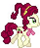 Size: 82x98 | Tagged: safe, artist:jaye, cherry jubilee, earth pony, pony, g4, animated, desktop ponies, female, mare, pixel art, simple background, solo, sprite, transparent background, trotting